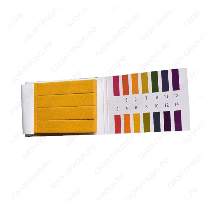 Бумага индикаторная 1-14 pH, 80 полосок