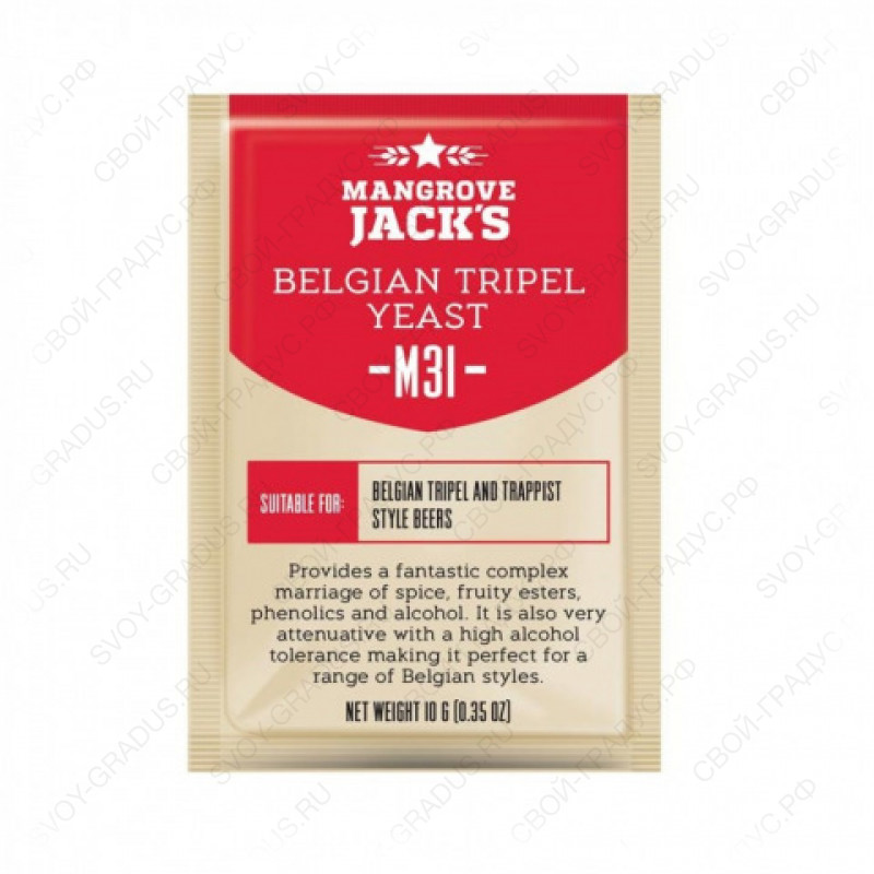 Дрожжи пивные Mangrove Jack’s «Belgian Tripel M31», 10г