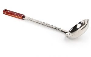 Половник для казана средний с деревянной ручкой 46.5 см