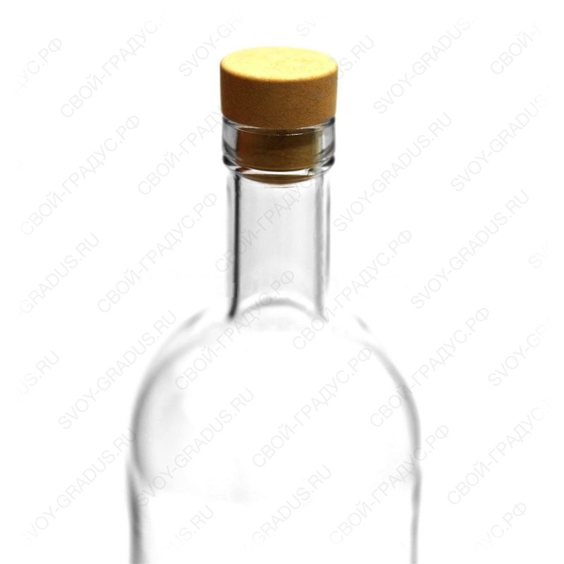 Бутылка Стандарт2, 1 литр с пробкой