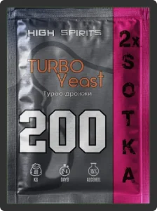 Спиртовые турбо дрожжи для самогона High Spirits 2xSOTKA на 200л